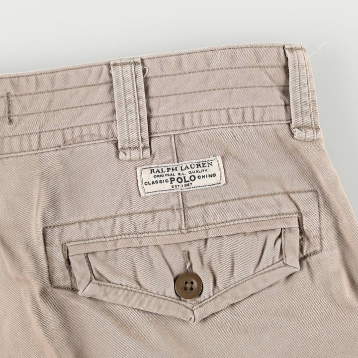 Ralph Lauren POLO RALPH LAUREN cargo shorts, men's size W35 cotton Beige type Vintage Second Hand