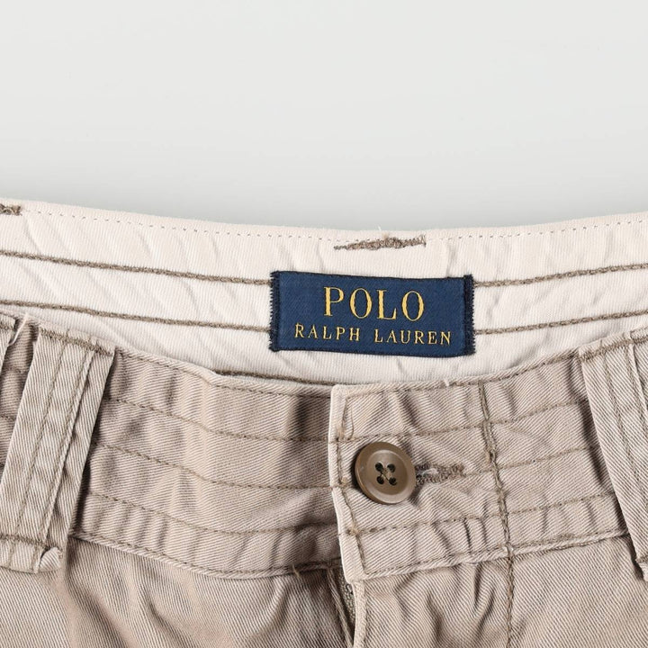 Ralph Lauren POLO RALPH LAUREN cargo shorts, men's size W35 cotton Beige type Vintage Second Hand
