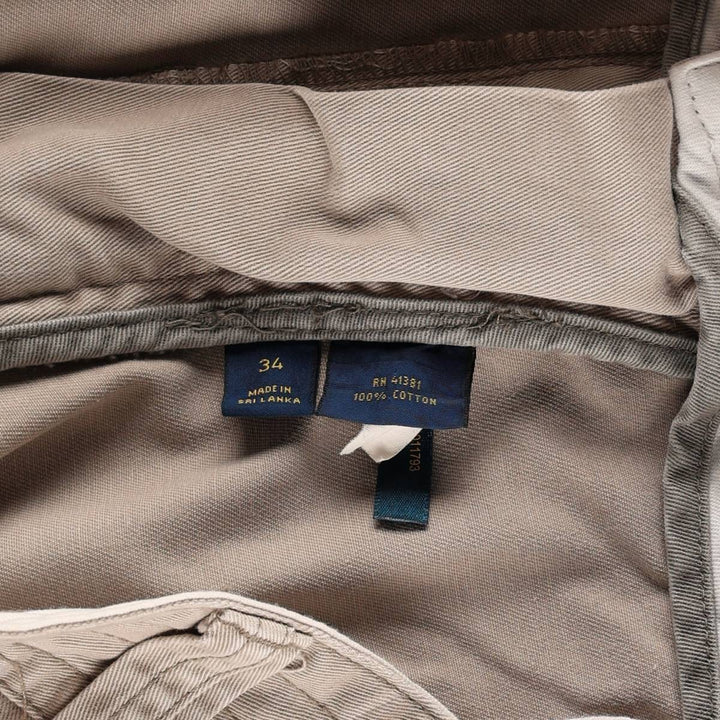 Ralph Lauren POLO RALPH LAUREN cargo shorts, men's size W35 cotton Beige type Vintage Second Hand