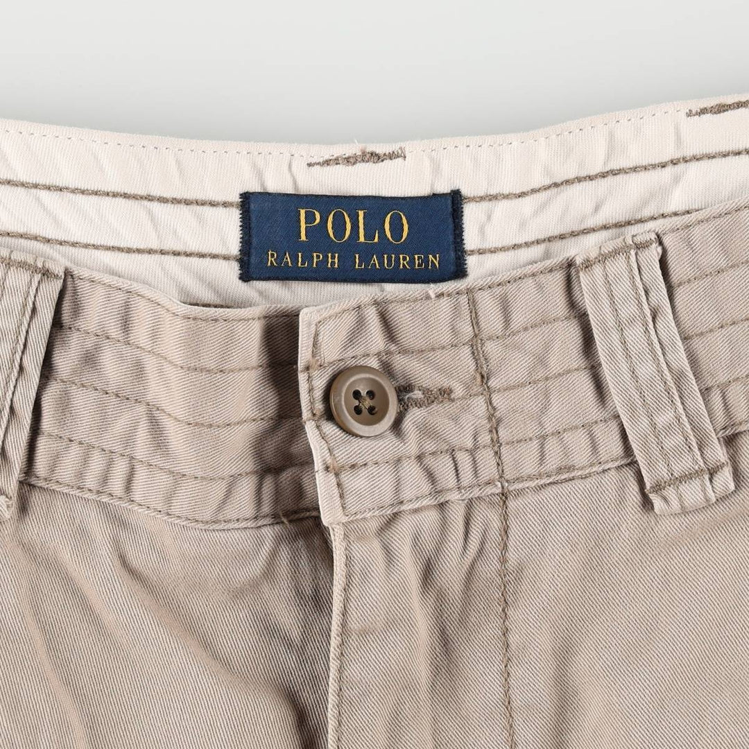 Ralph Lauren POLO RALPH LAUREN cargo shorts, men's size W35 cotton Beige type Vintage Second Hand