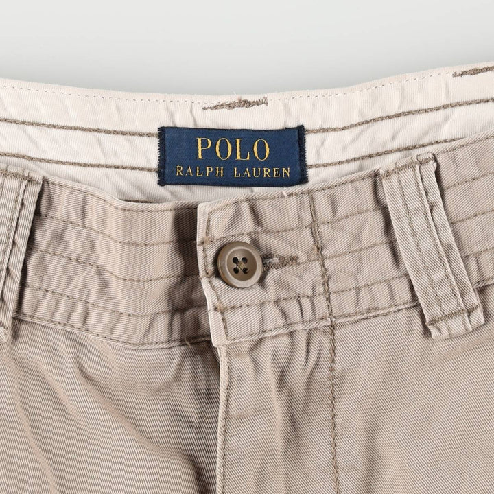 Ralph Lauren POLO RALPH LAUREN cargo shorts, men's size W35 cotton Beige type Vintage Second Hand