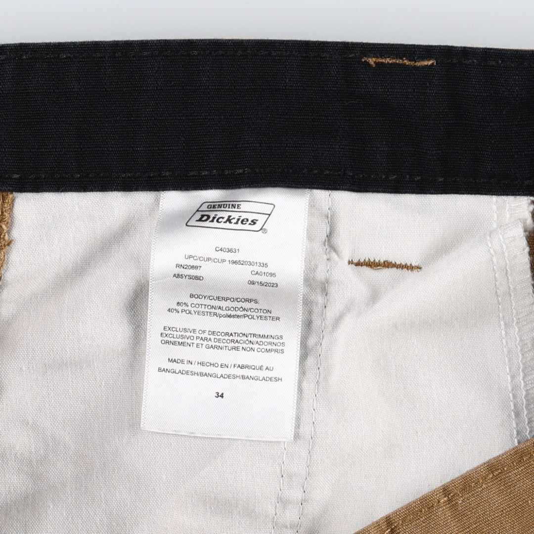 Dickies Painter Shorts, Men's, Size W36 cotton beige type brown Vintage Second Hand