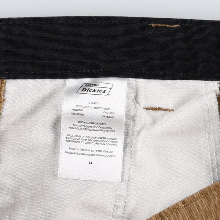 Dickies Painter Shorts, Men's, Size W36 cotton beige type brown Vintage Second Hand