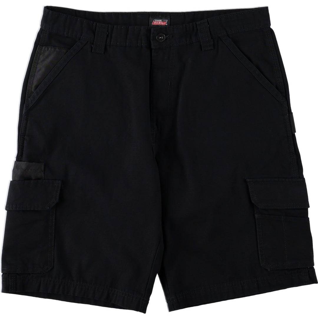 Dickies painter shorts, half pants, cargo pants, men's size W34 (approx.) cotton black type Vintage Second Hand
