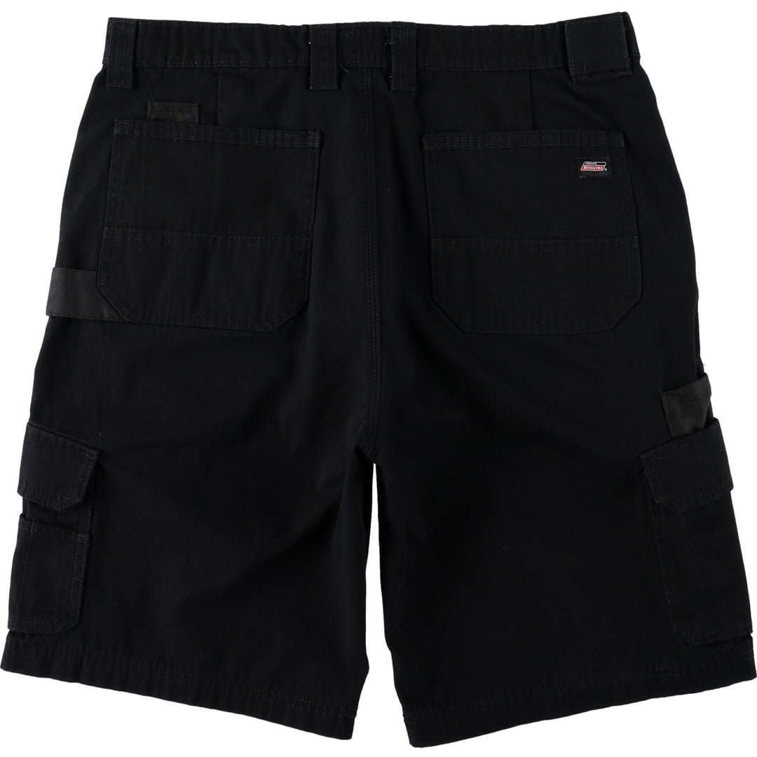 Dickies painter shorts, half pants, cargo pants, men's size W34 (approx.) cotton black type Vintage Second Hand