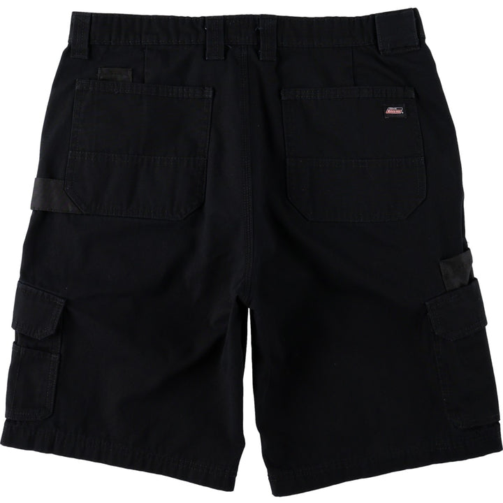 Dickies painter shorts, half pants, cargo pants, men's size W34 (approx.) cotton black type Vintage Second Hand