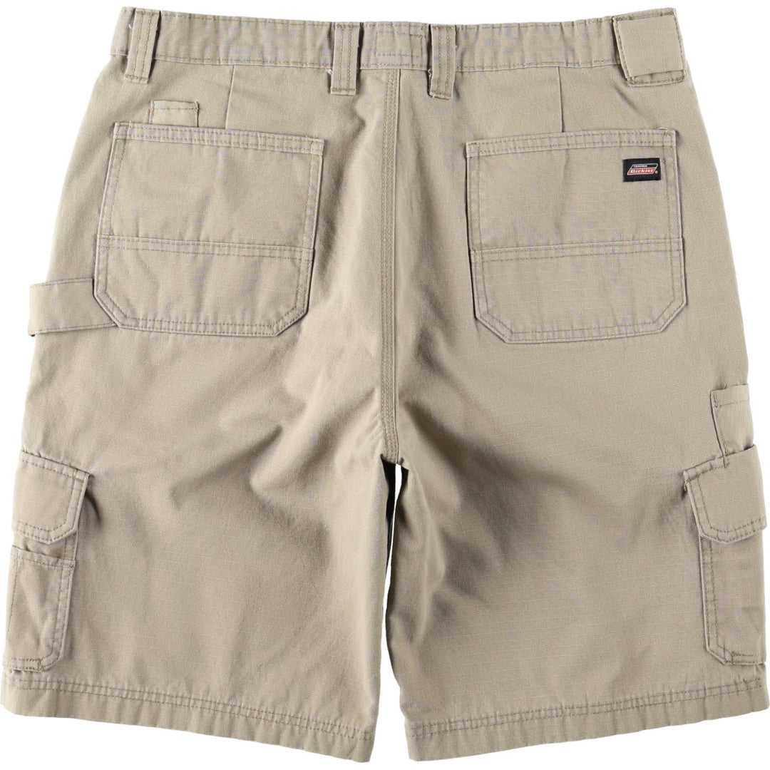 Dickies cargo shorts, half pants, men's size w35 cotton Beige type Vintage Second Hand