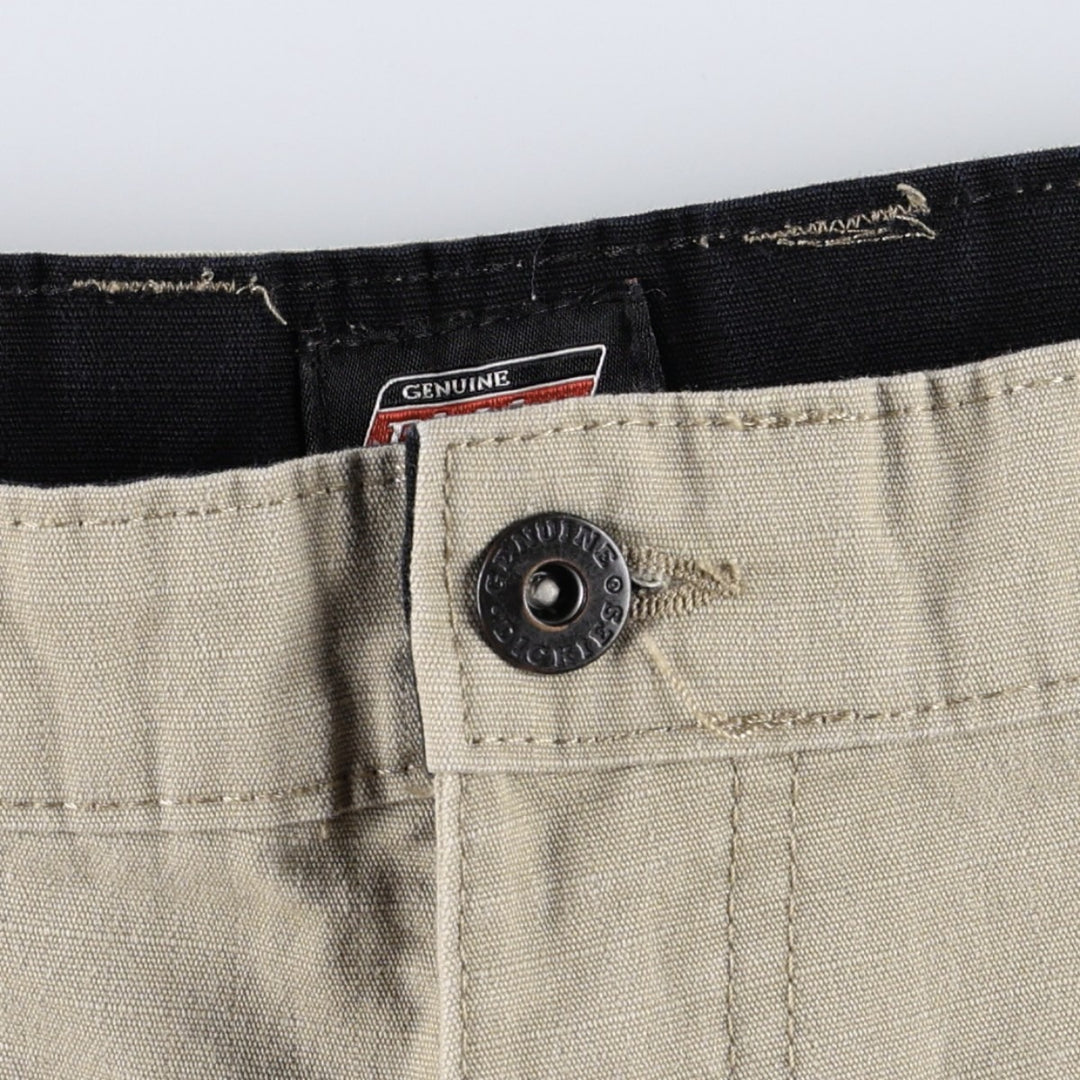 Dickies cargo shorts, half pants, men's size w35 cotton Beige type Vintage Second Hand