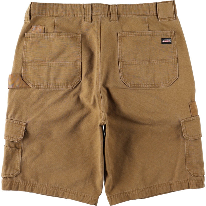 Dickies cargo shorts, half pants, men's size w35 cotton brown type Vintage Second Hand