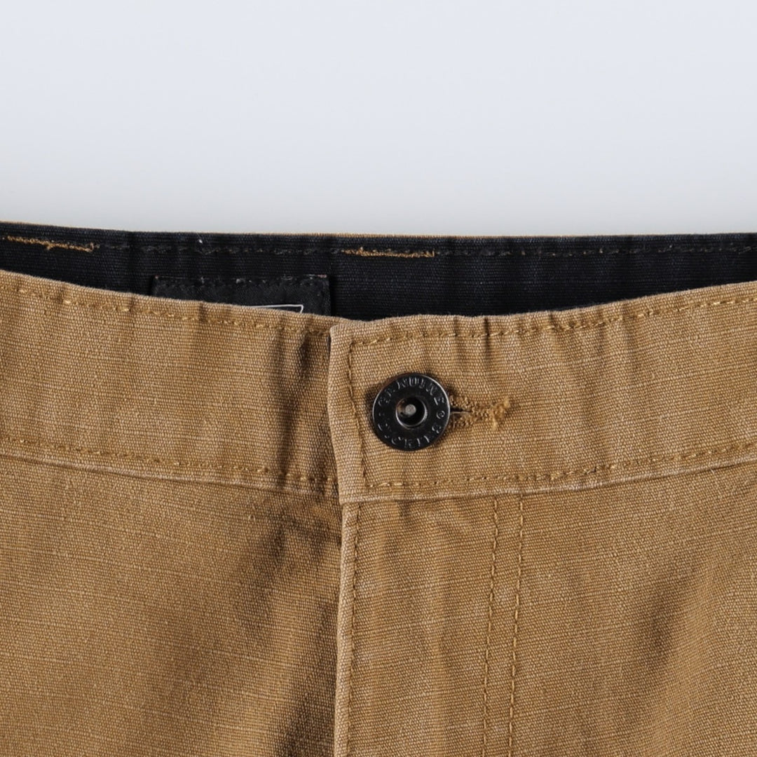 Dickies cargo shorts, half pants, men's size w35 cotton brown type Vintage Second Hand
