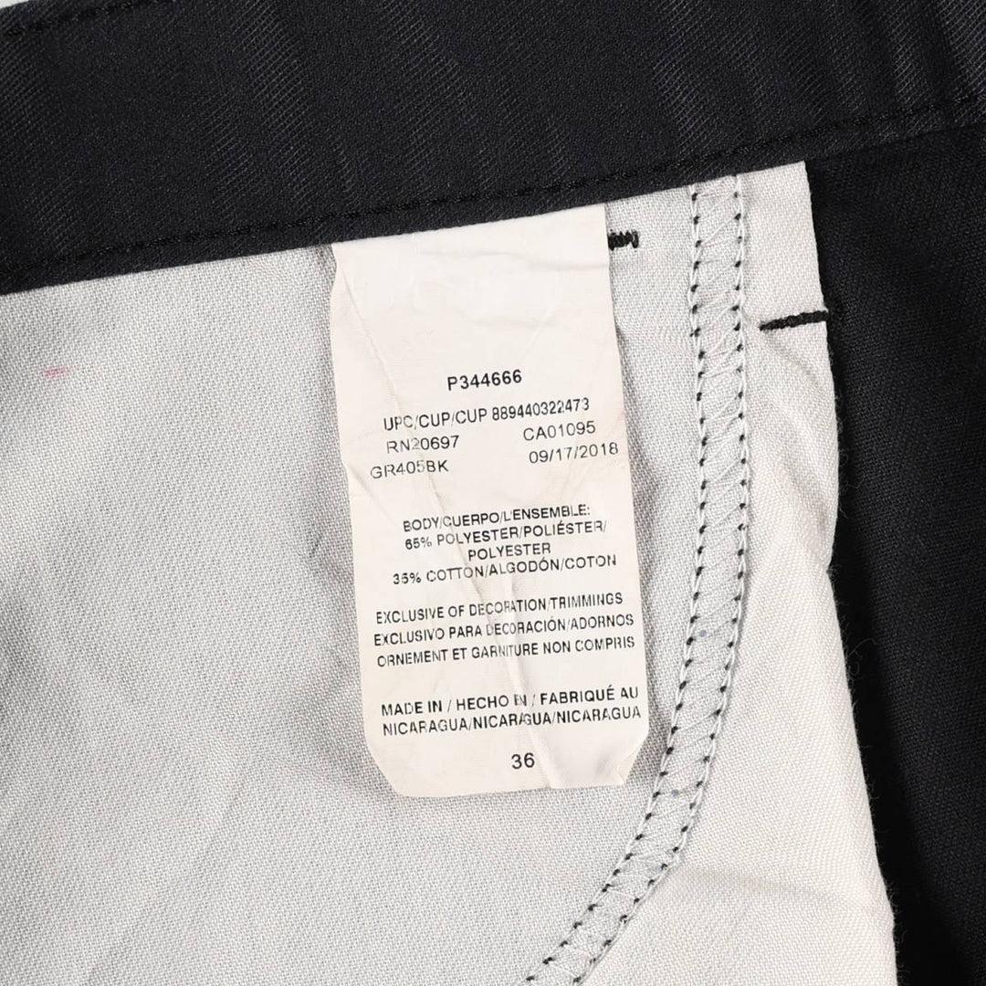 Dickies Work Shorts, Half Pants, Men's, W36 equivalent polyester black type Vintage Second Hand