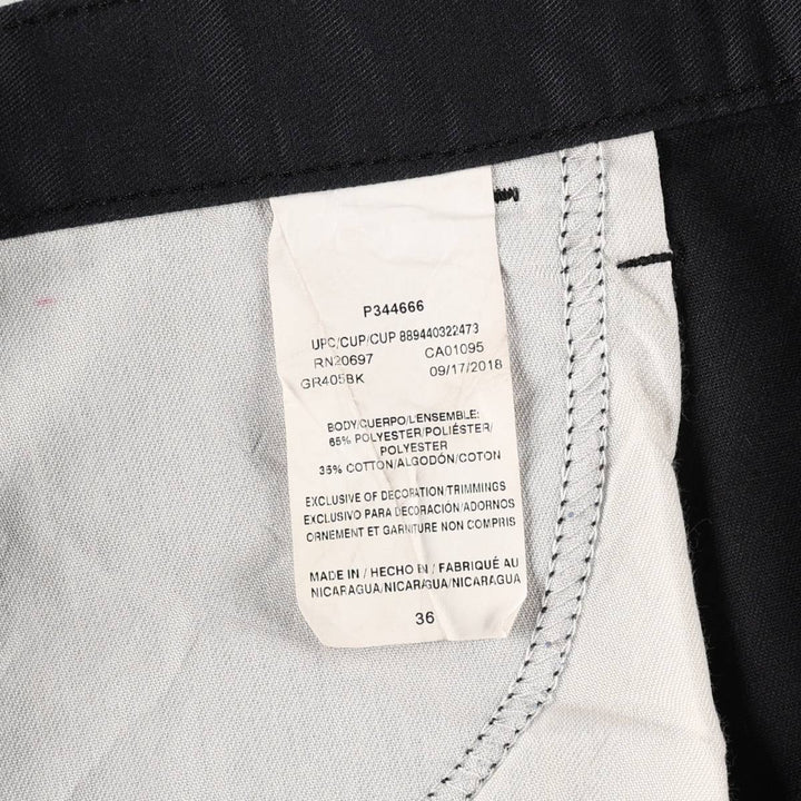 Dickies Work Shorts, Half Pants, Men's, W36 equivalent polyester black type Vintage Second Hand