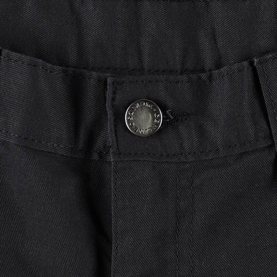 Dickies Work Shorts, Half Pants, Men's, W36 equivalent polyester black type Vintage Second Hand