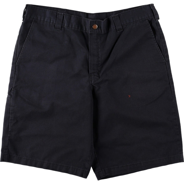 Dickies work shorts, men's size W38 (approx.) polyester black type Vintage Second Hand
