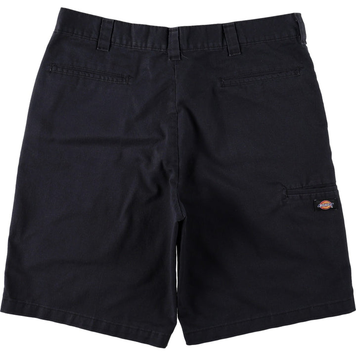 Dickies work shorts, men's size W38 (approx.) polyester black type Vintage Second Hand