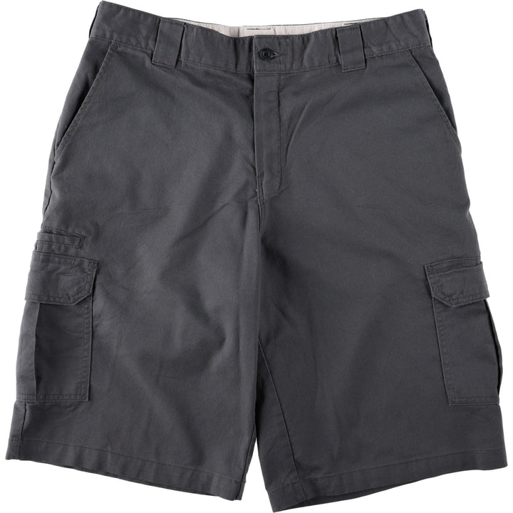 Dickies FLEX Relaxed Fit Cargo Shorts, Men's, W36 equivalent polyester Charcoal Vintage Second Hand