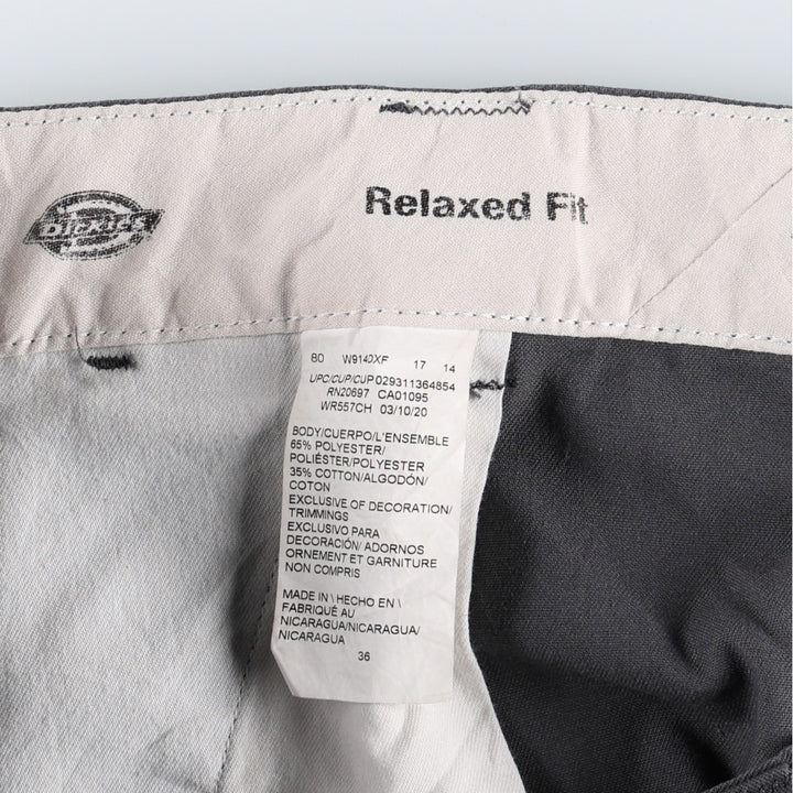 Dickies FLEX Relaxed Fit Cargo Shorts, Men's, W36 equivalent polyester Charcoal Vintage Second Hand