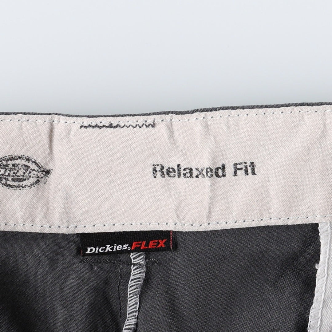 Dickies FLEX Relaxed Fit Cargo Shorts, Men's, W36 equivalent polyester Charcoal Vintage Second Hand