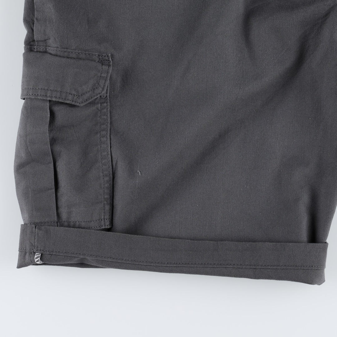 Dickies FLEX Relaxed Fit Cargo Shorts, Men's, W36 equivalent polyester Charcoal Vintage Second Hand