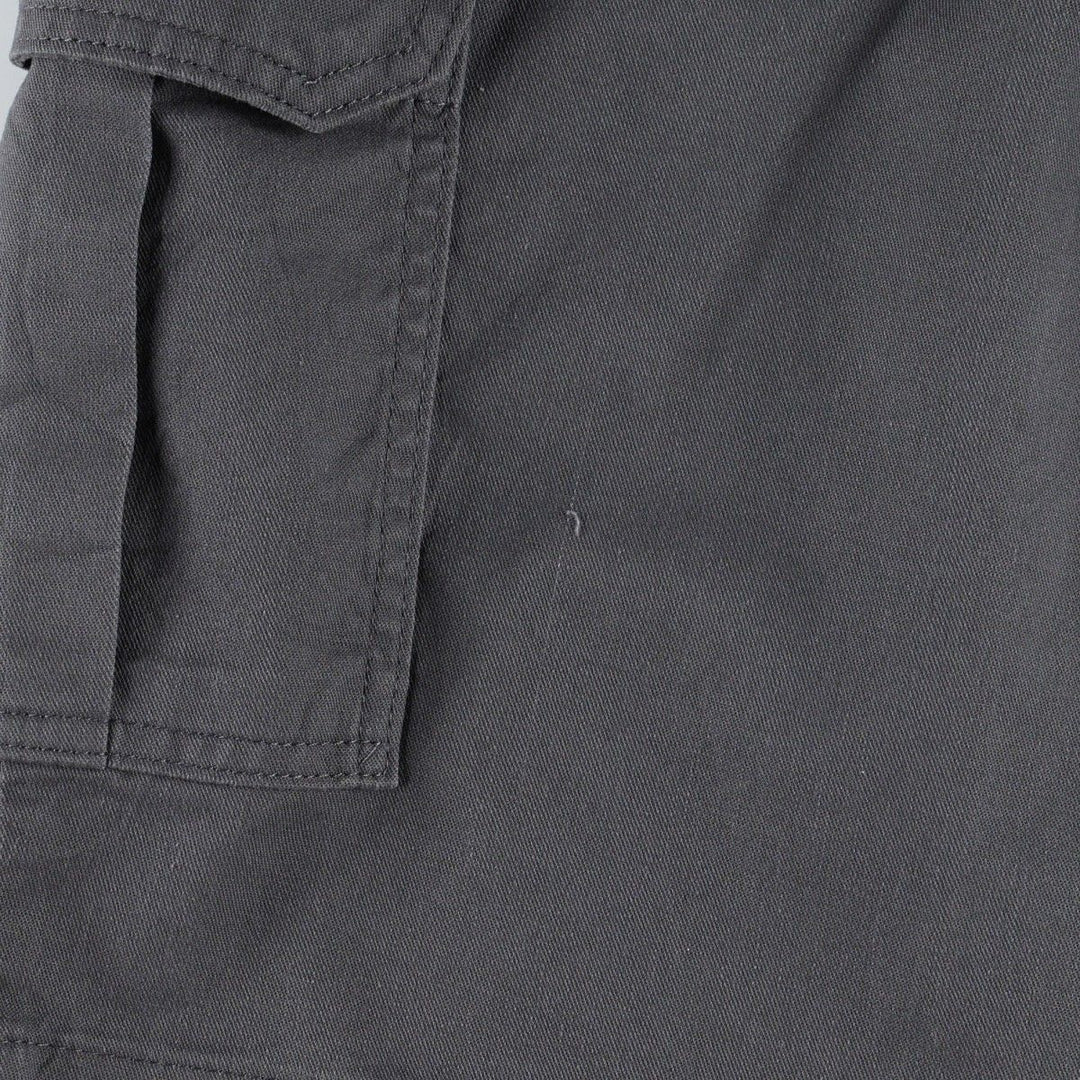 Dickies FLEX Relaxed Fit Cargo Shorts, Men's, W36 equivalent polyester Charcoal Vintage Second Hand