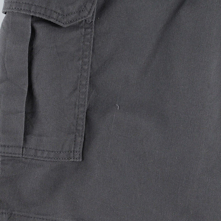 Dickies FLEX Relaxed Fit Cargo Shorts, Men's, W36 equivalent polyester Charcoal Vintage Second Hand