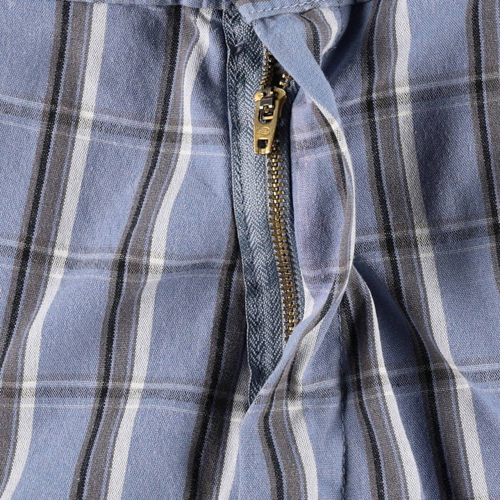 Dickies Regular Fit Check Pattern Work Shorts (Men's W37 equivalent) cotton Blue type light blue Vintage Second Hand