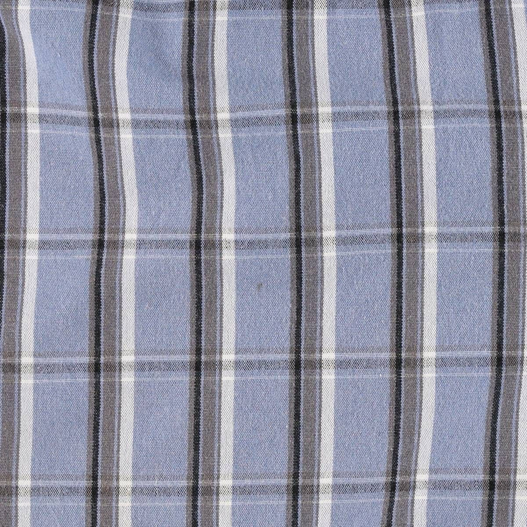 Dickies Regular Fit Check Pattern Work Shorts (Men's W37 equivalent) cotton Blue type light blue Vintage Second Hand