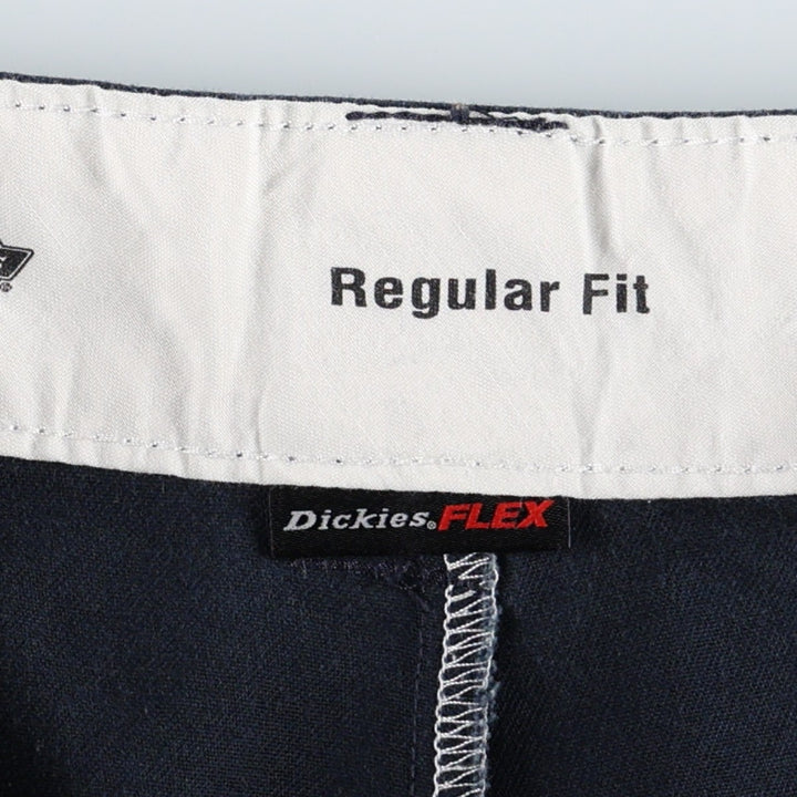 Dickies Regular Fit Cargo Shorts (Men's size W37 equivalent) polyester navy blue type Vintage Second Hand