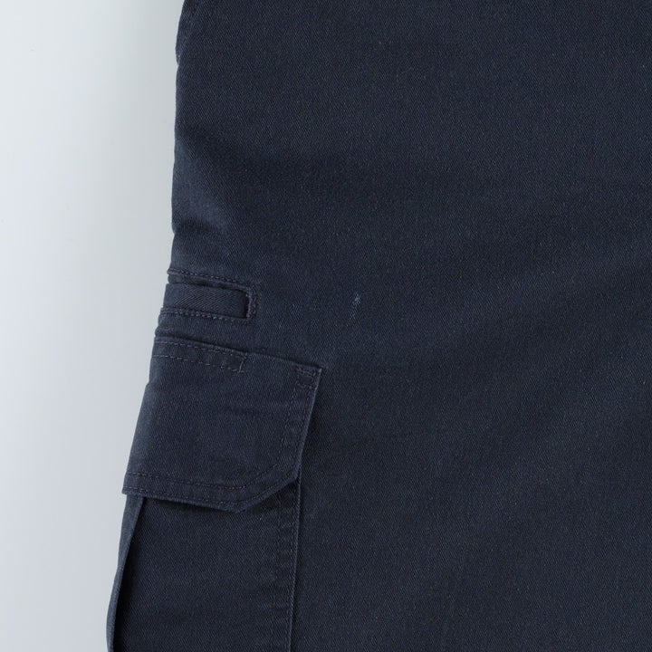 Dickies Regular Fit Cargo Shorts (Men's size W37 equivalent) polyester navy blue type Vintage Second Hand