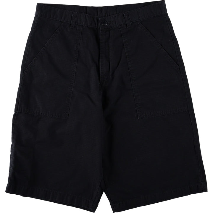 Dickies Work Shorts, Half Pants, Men's, W33 equivalent cotton black type Vintage Second Hand