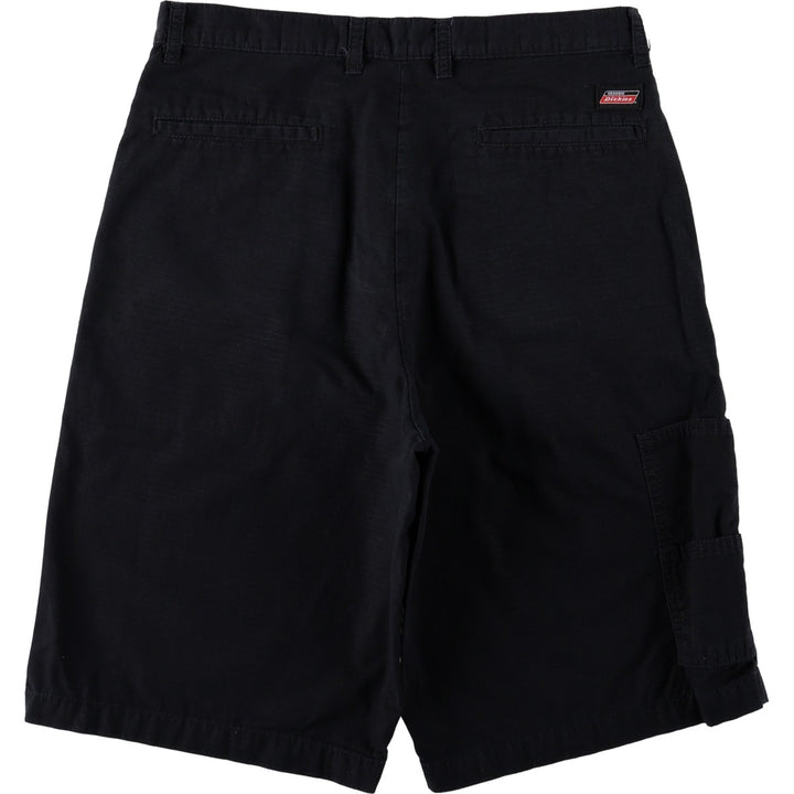 Dickies Work Shorts, Half Pants, Men's, W33 equivalent cotton black type Vintage Second Hand