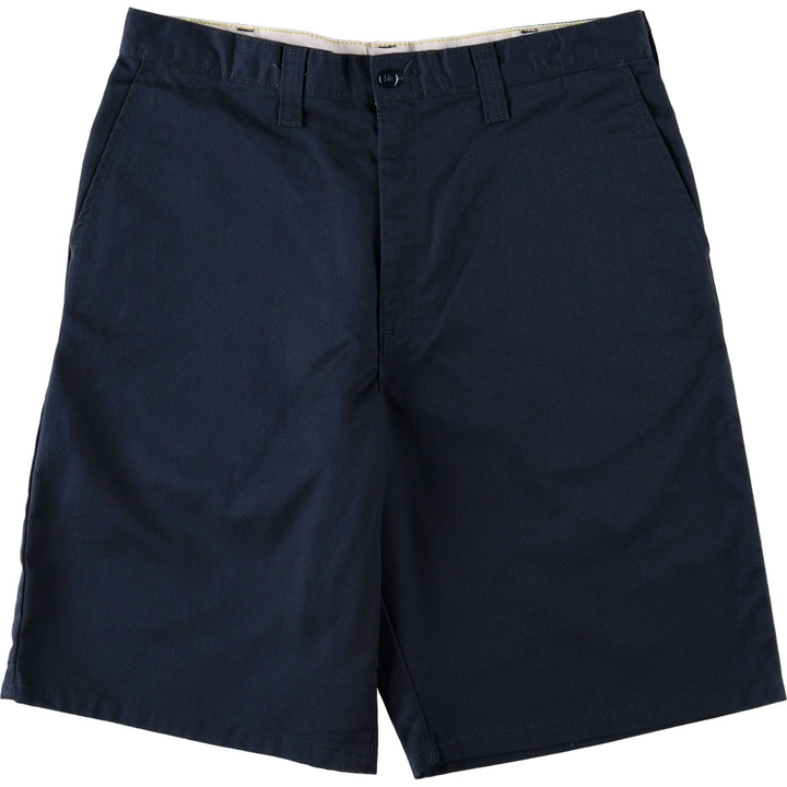 Dickies Work Shorts, Half Pants, Men's, W34 equivalent polyester navy blue type Vintage Second Hand