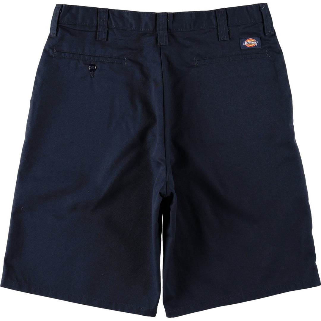 Dickies Work Shorts, Half Pants, Men's, W34 equivalent polyester navy blue type Vintage Second Hand