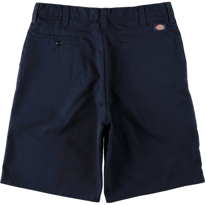 Dickies Work Shorts, Half Pants, Men's, W34 equivalent polyester navy blue type Vintage Second Hand
