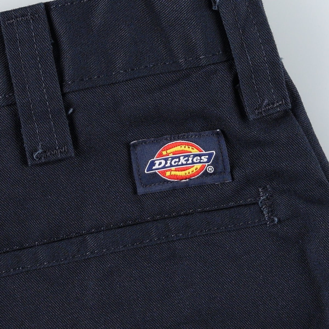 Dickies Work Shorts, Half Pants, Men's, W34 equivalent polyester navy blue type Vintage Second Hand