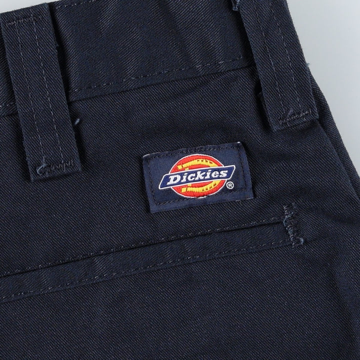 Dickies Work Shorts, Half Pants, Men's, W34 equivalent polyester navy blue type Vintage Second Hand