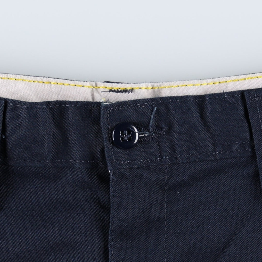 Dickies Work Shorts, Half Pants, Men's, W34 equivalent polyester navy blue type Vintage Second Hand