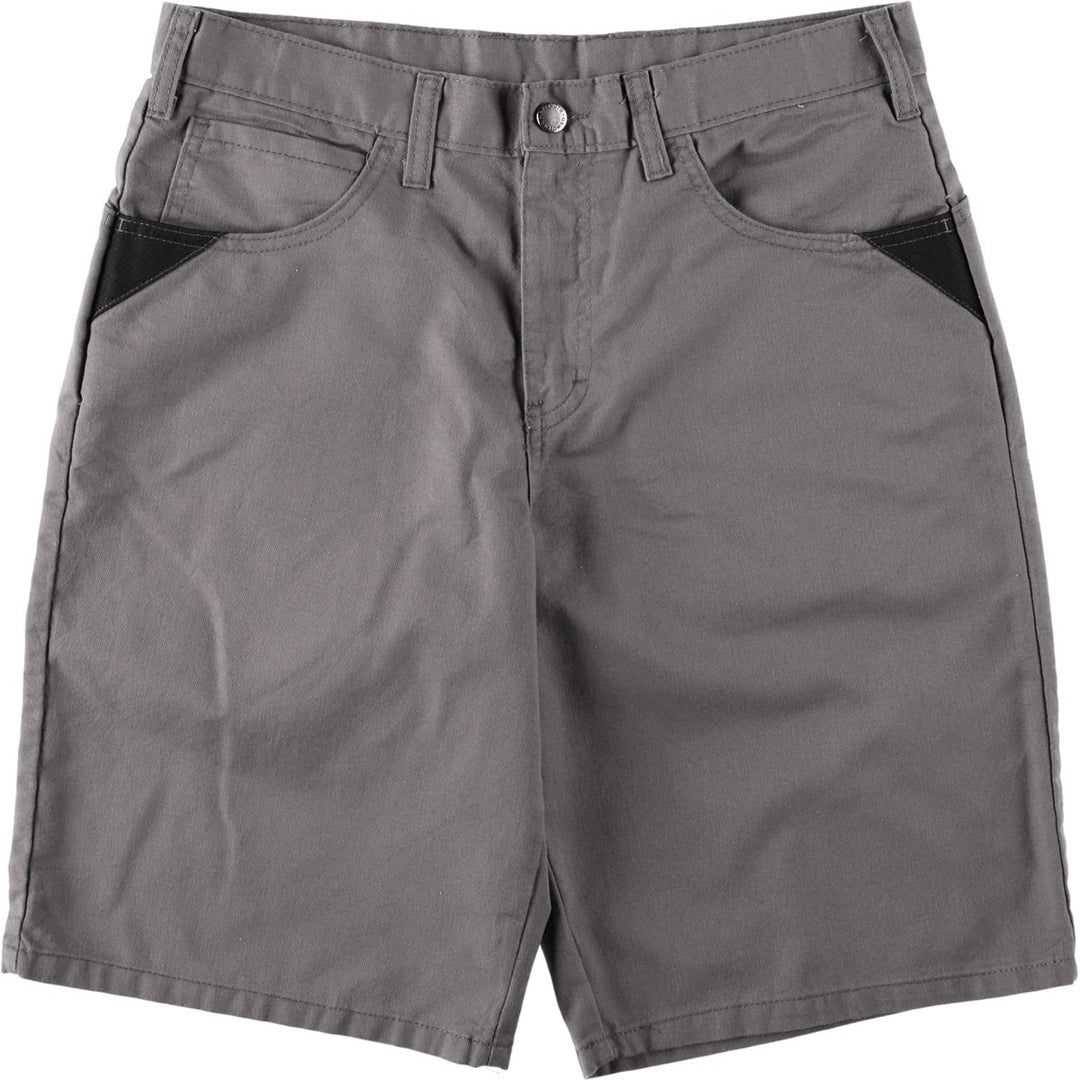 Dickies Work Shorts, Half Pants, Men's, W34 equivalent polyester Charcoal Vintage Second Hand