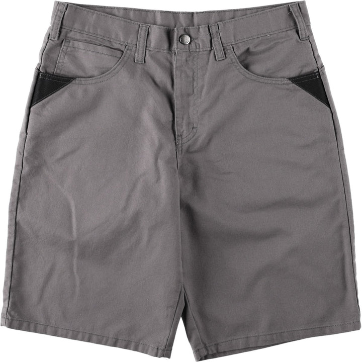 Dickies Work Shorts, Half Pants, Men's, W34 equivalent polyester Charcoal Vintage Second Hand