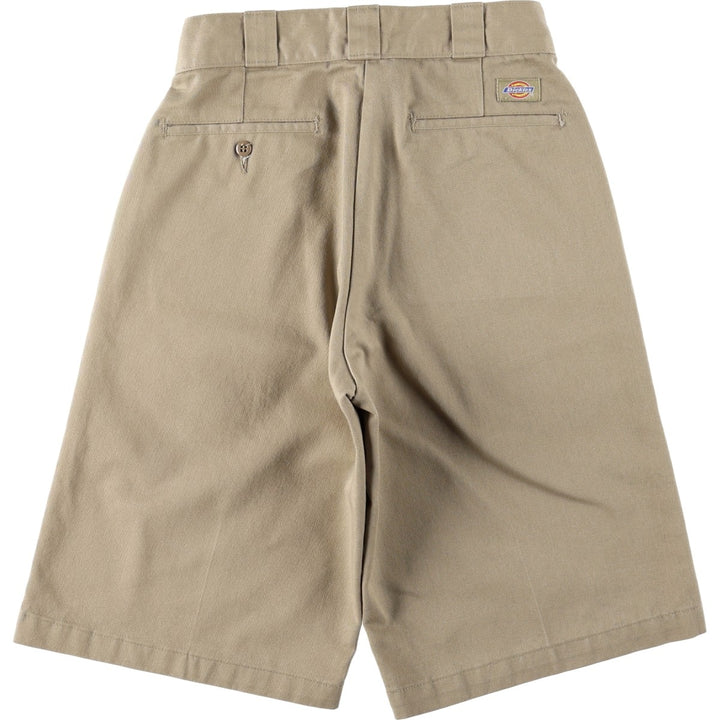 Dickies work shorts, men's size W28 (approx.) polyester Beige type Vintage Second Hand