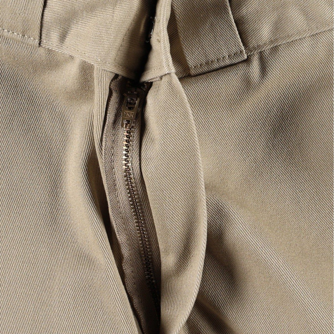 Dickies work shorts, men's size W28 (approx.) polyester Beige type Vintage Second Hand