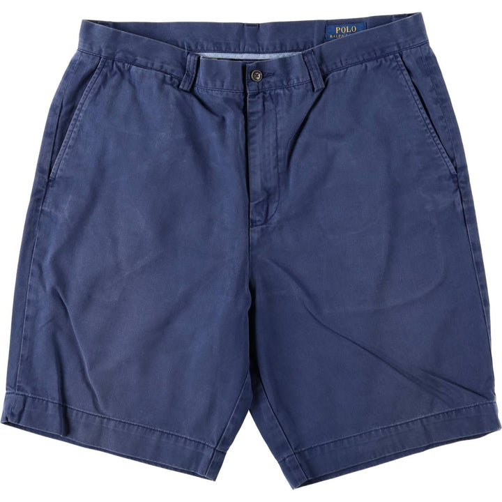Ralph Lauren POLO RALPH LAUREN CLASSIC FIT 9" Chino Shorts (Men's size W36 equivalent) cotton navy blue type Vintage Second Hand