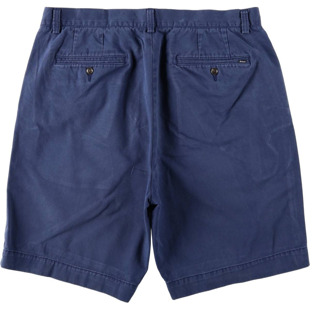 Ralph Lauren POLO RALPH LAUREN CLASSIC FIT 9" Chino Shorts (Men's size W36 equivalent) cotton navy blue type Vintage Second Hand