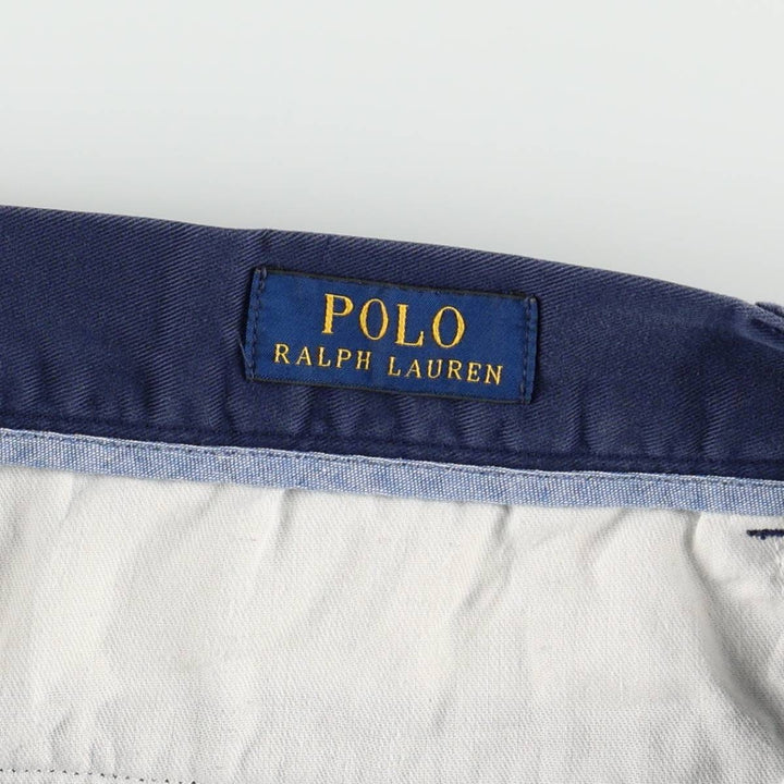 Ralph Lauren POLO RALPH LAUREN CLASSIC FIT 9" Chino Shorts (Men's size W36 equivalent) cotton navy blue type Vintage Second Hand