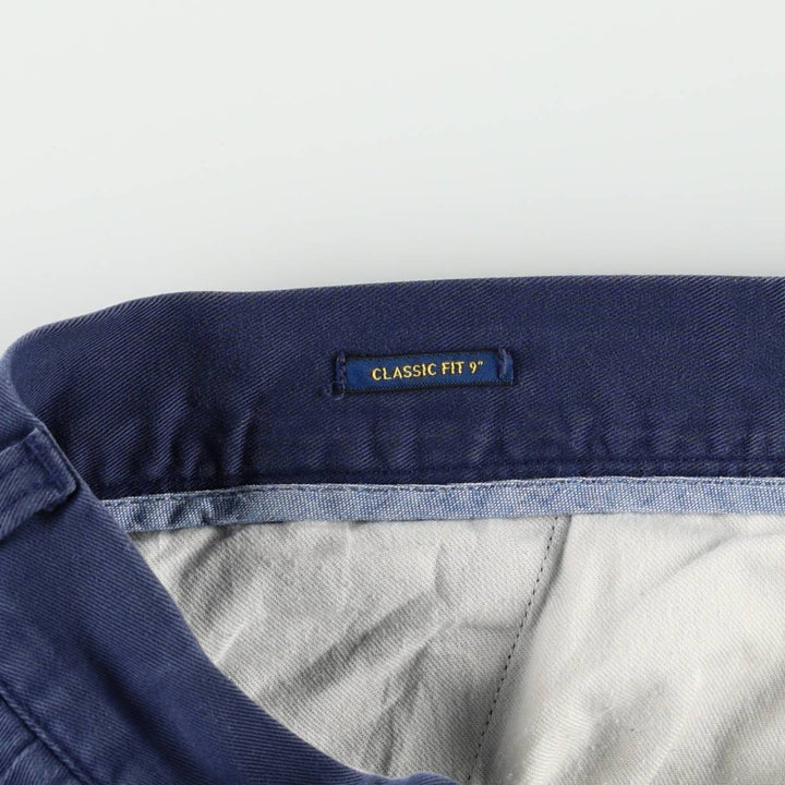 Ralph Lauren POLO RALPH LAUREN CLASSIC FIT 9" Chino Shorts (Men's size W36 equivalent) cotton navy blue type Vintage Second Hand