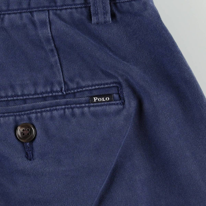 Ralph Lauren POLO RALPH LAUREN CLASSIC FIT 9" Chino Shorts (Men's size W36 equivalent) cotton navy blue type Vintage Second Hand