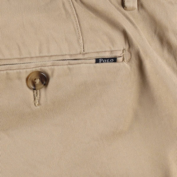 Ralph Lauren POLO RALPH LAUREN STRETCH CLASSIC FIT Chino Shorts (Men's W37 equivalent) cotton Beige type Vintage Second Hand
