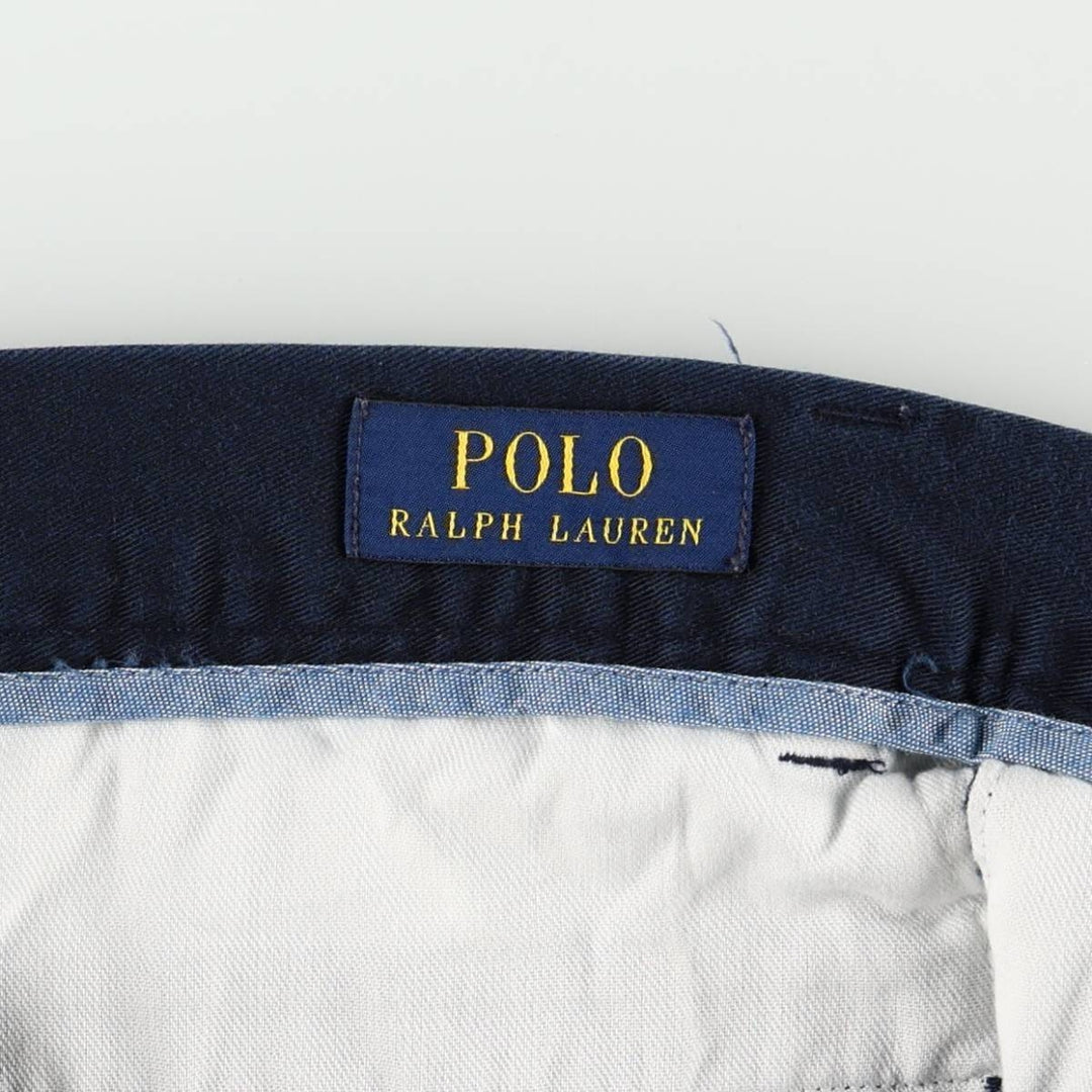 Ralph Lauren POLO RALPH LAUREN CLASSIC FIT 9" Chino Shorts (Men's size W33 equivalent) cotton navy blue type Vintage Second Hand