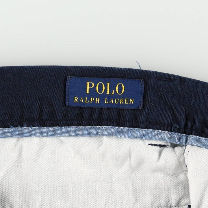 Ralph Lauren POLO RALPH LAUREN CLASSIC FIT 9" Chino Shorts (Men's size W33 equivalent) cotton navy blue type Vintage Second Hand