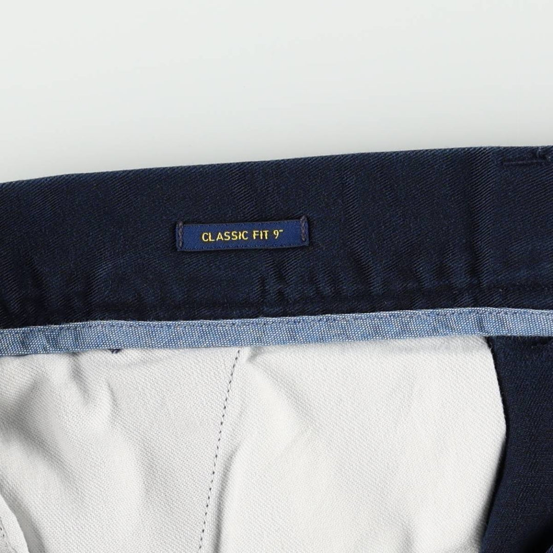 Ralph Lauren POLO RALPH LAUREN CLASSIC FIT 9" Chino Shorts (Men's size W33 equivalent) cotton navy blue type Vintage Second Hand